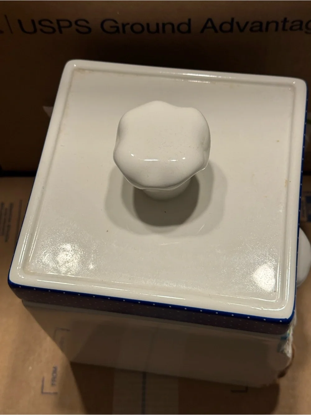 The Pillsbury doughboy ceramic cookie jar canister coffee break collectible